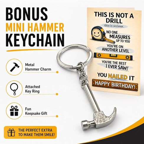 Funny Birthday Card for Men, Tool Themed You Nailed It Card for Dad Husband Boyfriend Brother Grandpa Friend Coworker, Humorous 5x7 Handyman Greeting Card with Envelope in Saudi Arabia