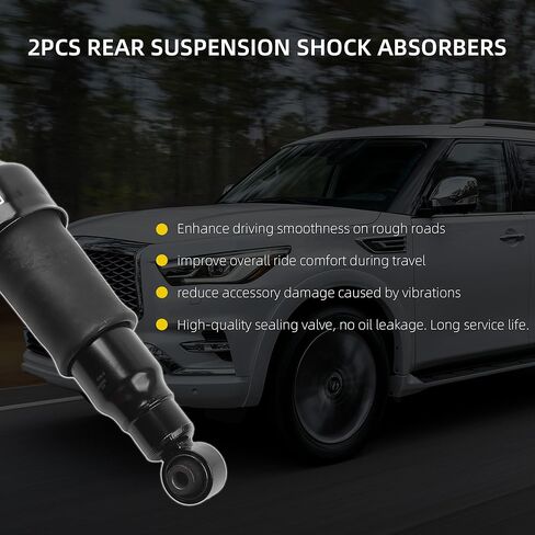 Dasbecan Pair Rear Shock Struts Absorber Compatible with Nissan Armada 2017-2023 Infiniti QX80 2014-2020 Infiniti QX56 2011-2013 Replace# 56210-1LA8A E6210-5ZWOA in Kuwait
