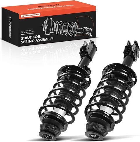 A-Premium Front Struts Compatible with Toyota Prius C 2012-2015 - 2x Replacement Suspension Complete Strut Assembly Shock with Coil Spring in Kuwait
