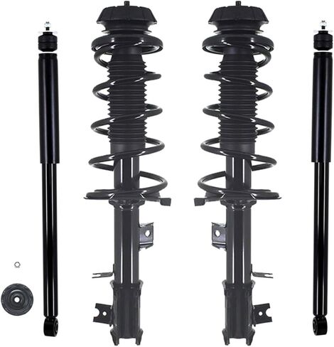 PM Auto Set of 4 Front Quick Complete Strut-Coil Spring Assembly-Rear Shock Absorber Replacement For 2007-2013 Suzuki SX4 in Kuwait