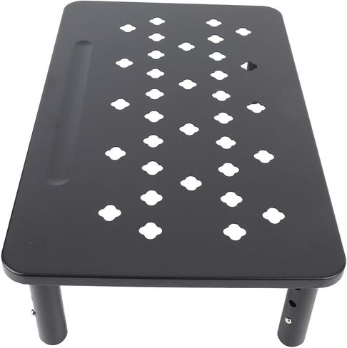 CHICIRIS Adjustable Monitor Stand Riser 3 Height Levels Clover Hole Design Laptop Desk Stand for Home Office PC Printer Workstation in Kuwait