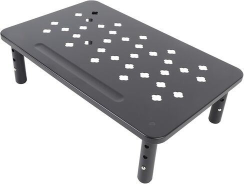 CHICIRIS Adjustable Monitor Stand Riser 3 Height Levels Clover Hole Design Laptop Desk Stand for Home Office PC Printer Workstation in Kuwait