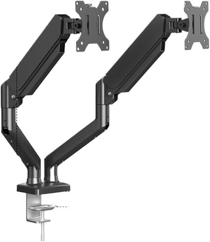 No-drill monitor stand with height adjustment, hovering, and rotation(Black1) in Saudi Arabia