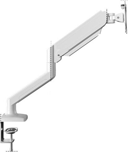 No-drill monitor stand with height adjustment, hovering, and rotation(Black1) in Saudi Arabia
