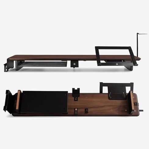 Wood Monitor Stand Riser,Desktop Organiser for Computer Display, w/Smartphone/Laptop/Earphone Storage, Cable Management,Desk Accessories (120cm) in Saudi Arabia