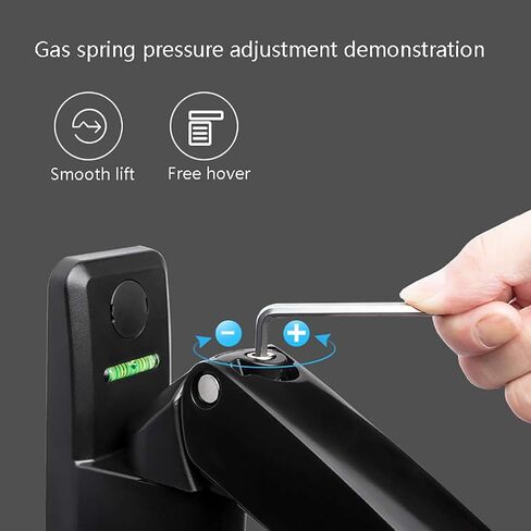 17-27 inch Monitor Stand, Wall-Mounted Rotating Telescopic Lifting Rack, LCD Computer Monitor Stand, Console Monitor Stand, air Pressure Hover in Kuwait