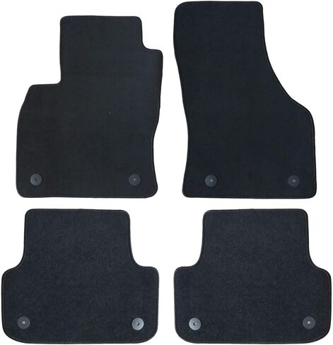 GXARTS Car Waterproof Floor Mats Carpet Full Set Compatible with Audi A3 S3 2015 2016 2017 2018 2019 2020 2021 2022 2023 2024 | All-Weather Protect, Black Velour Automobile Floor Liner Accessories in Kuwait