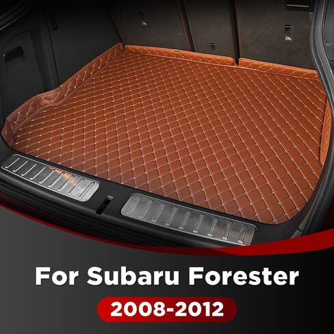 Car Trunk Mat for Subaru Forester 2008 2009 2010 2011 2012, Custom Fit PU Leather Cargo Liner, All-Weather Waterproof Rear Trunk Liner Protector, Auto Interior Accessories in Kuwait