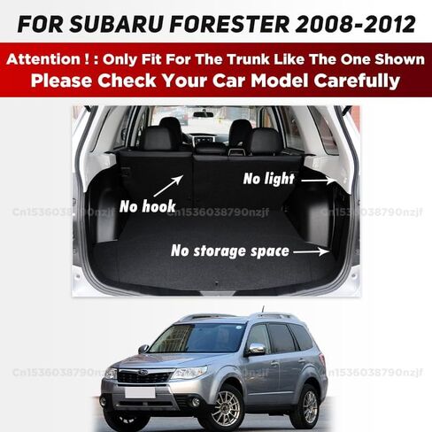 Car Trunk Mat for Subaru Forester 2008 2009 2010 2011 2012, Custom Fit PU Leather Cargo Liner, All-Weather Waterproof Rear Trunk Liner Protector, Auto Interior Accessories in Kuwait