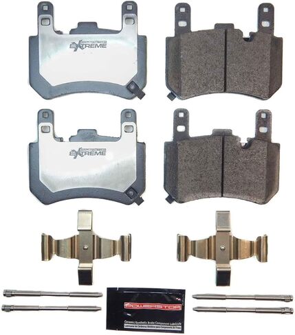 PowerStop Rear Brake Pads for Chevrolet Corvette 2023-24 - Z26 Carbon-Fiber Ceramic Brake Pads with Installation Hardware, Z26-2503 in Kuwait