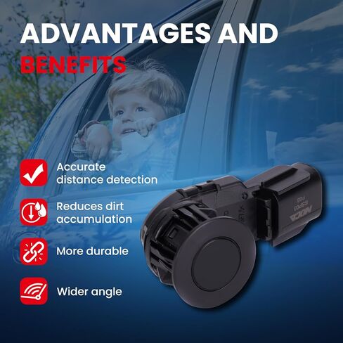 MOCA 2Pcs Reverse Backup Parking Assist Sensors Fit 2014-2021 for Toyota Tundra 4.6L 5.7L & 2015-2023 for Toyota Tacoma 2.7L 3.5L & 2014-2018 for Toyota RAV4 2.5L in Kuwait