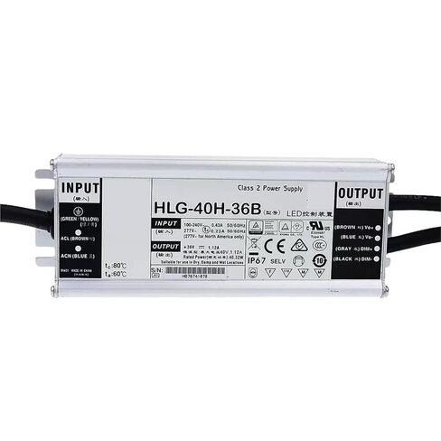 1pcs HLG-40H-42B 42V 0.96A Constant Voltage Constant Current dimming LED Lighting Driver Water Proof PFC IP67 in Saudi Arabia