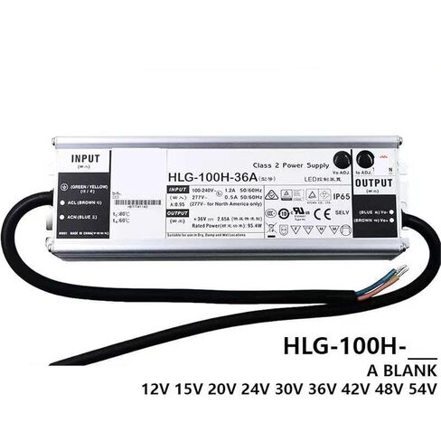 1 قطعة HLG-100H-36A 36 فولت 2.65A الجهد المستمر LED الإضاءة سائق PFC مقاوم للماء تحويل التيار الكهربائي in Kuwait