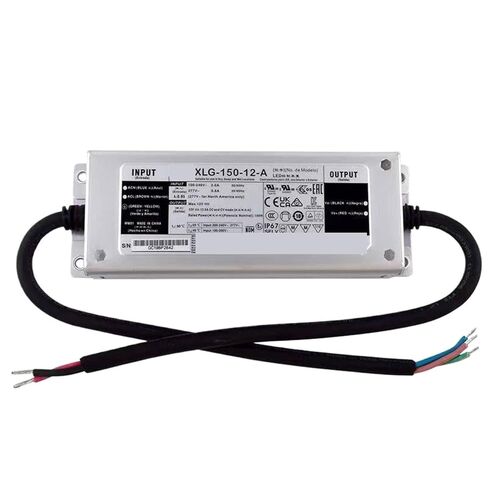 1 قطعة XLG-150-12-A الجهد المستمر LED الإضاءة سائق Buit-in نشط PFC وظيفة AC-DC داخلي في الهواء الطلق IP67 in Kuwait