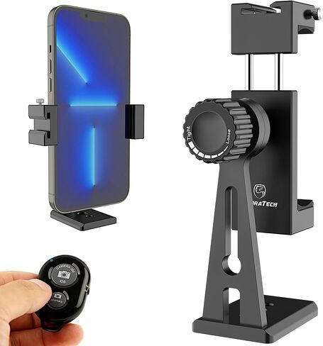 Metal Phone Tripod Mount - Unimount 360 PRO Huffice iPhone حامل ثلاثي القوائم مع مصراع بوتوث عن بعد in Kuwait
