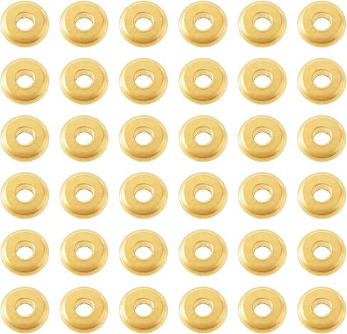 Elecrelive 100Pcs Stainless Steel Spacer Beads 18K Gold Plated Flower Beads 3mm Daisy Spacers for Jewelry Bracelet Necklace Making in Kuwait
