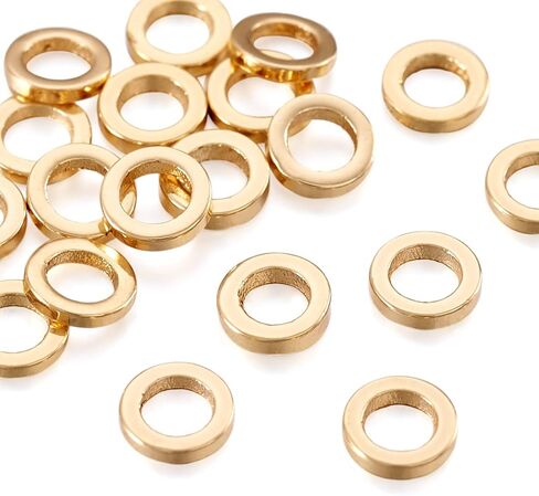 Elecrelive 100Pcs Stainless Steel Spacer Beads 18K Gold Plated Flower Beads 3mm Daisy Spacers for Jewelry Bracelet Necklace Making in Kuwait