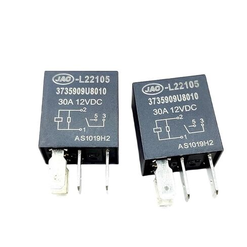10 قطعة/الوحدة التتابع JAC-L22105 3735909U8010 3735400U22D0 12VDC 30A 4 دبابيس مرحل عالي الطاقة للسيارة (3735909U8010) in Kuwait