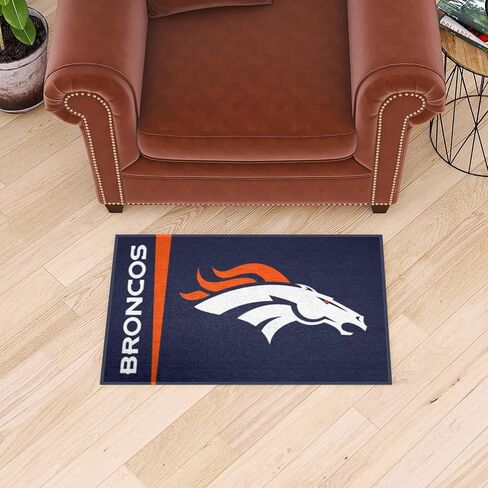 FANMATS 8229 NFL - سجادة Denver Broncos Starter Mat - 19 بوصة. × 30 بوصة. | تصميم موحد لسجادة ديكور المنزل لمحبي الرياضة وبساط خلفي in Saudi Arabia