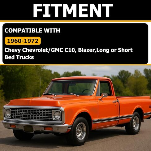 KUAFU Rear Trailing Arm Kit Compatible with 1960-1972 Chevy Chevrolet GMC C10 Blazer Long or Short Bed Trucks Anti-Rust Oil Steel in Kuwait