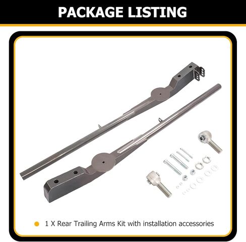 KUAFU Rear Trailing Arm Kit Compatible with 1960-1972 Chevy Chevrolet GMC C10 Blazer Long or Short Bed Trucks Anti-Rust Oil Steel in Kuwait