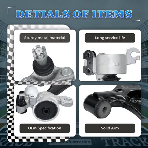 POWERGEAR Control Arms, Driver Side Suspension Steering Kit Front Lower Left Control Arm With Ball Joint Compatible With 2017-2021 Honda CR-V in Kuwait