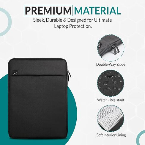 STNINE Shockproof Laptop Sleeve Case with 3D Foam for MacBook Air 13 MacBook Pro 14 Chromebook 14 HP Pavilion 14 Protective Computer Cover Slim Laptop Bag for Work in Kuwait