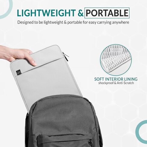 STNINE Shockproof Laptop Sleeve Case with 3D Foam for MacBook Air 13 MacBook Pro 14 Chromebook 14 HP Pavilion 14 Protective Computer Cover Slim Laptop Bag for Work in Kuwait