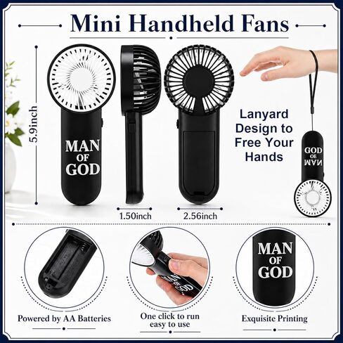 Havawish 48 Pcs/ 12 Sets Christian Gifts for Men Father's Day Man of God Present Box Religious Basket Catholic Spiritual Pastor Appreciation Gift with Coffee Mug Notebook Pen Fan for Dad Husband in Kuwait