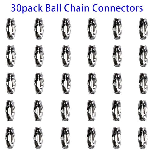 304 Stainless Steel Ball Chain Connector Clasps for 4.5mm #10 Beaded Ball Chain (30 Pack) in Saudi Arabia