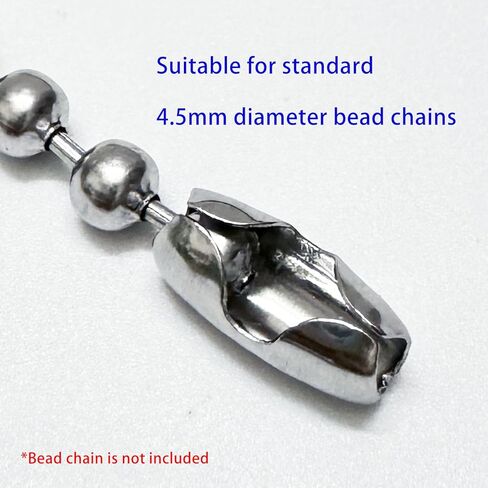 304 Stainless Steel Ball Chain Connector Clasps for 4.5mm #10 Beaded Ball Chain (30 Pack) in Saudi Arabia