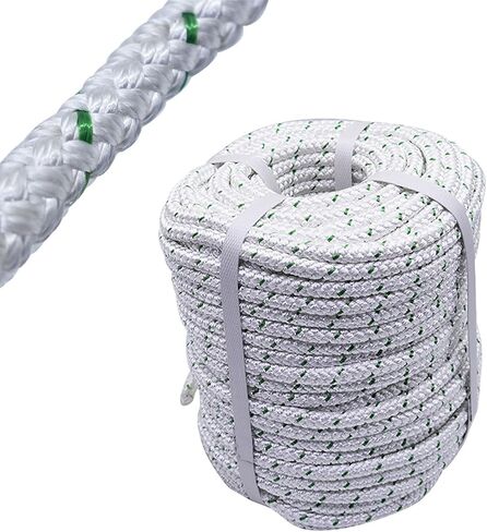 3/8In x 200FT 4800 lbs Breaking Strength,Double Braid Polyester Rope Breaking Strength Strong Pulling Rope,Heavy Duty Rope for Tie, Pull, Swing and Knot in Kuwait