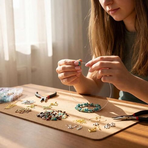 1180pcs 18 Colors Crystal Beads, Ring Making Kit, Gemstone Chip Beads Irregular Stone with Jewelry Making Supplies for DIY Craft Bracelet Necklace Earrings, Craft Gifts in Kuwait