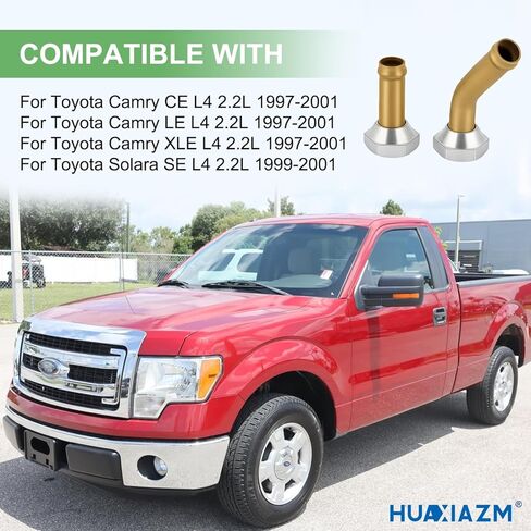 Transmission Cooler Oil Tube Connector Compatible with Toyota Camry 2.2L 1997-2001, Solara 2.2L 1999-2001, 2 pcs Radiator Transmission Cooler Line Fittings in Saudi Arabia