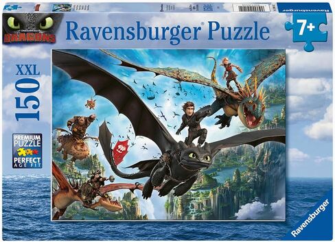 Kinderpuzzle 150 XXL Teile - Dragons - Drachen und Helden in Kuwait