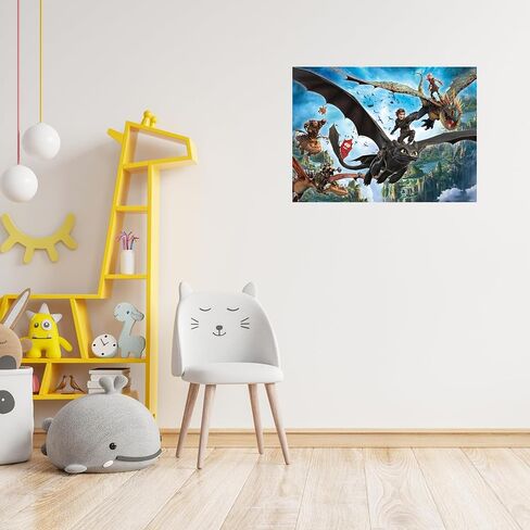 Kinderpuzzle 150 XXL Teile - Dragons - Drachen und Helden in Kuwait