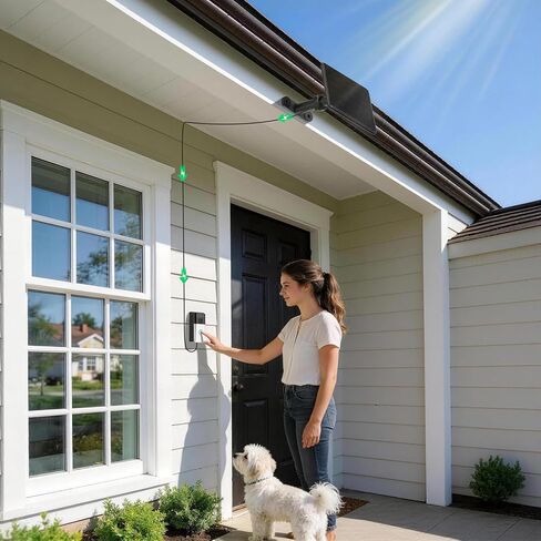 6W Ring Solar Charger for Video Doorbell 3/4, Adjustable Solar Panel Mount for Ring Doorbell Plus/Pro(2023), Weatherproof Continuous Power Supply for Home Security Doorbells in Saudi Arabia