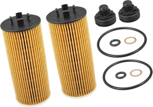 2 Pcs Engine Oil Filter Replacement 11428570590 11428575210 Oil Fuel Filter for Mini Cooper 2014-2022 Item Replacement in Kuwait