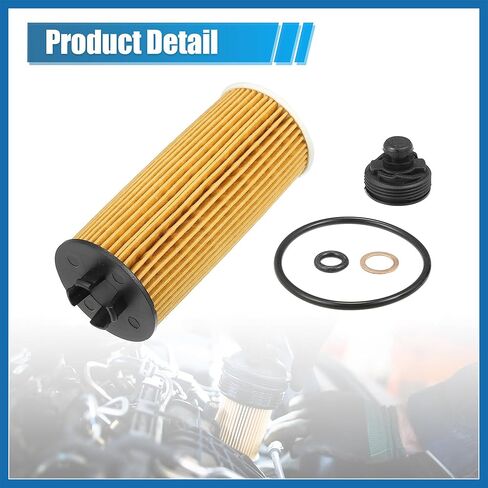 2 Pcs Engine Oil Filter Replacement 11428570590 11428575210 Oil Fuel Filter for Mini Cooper 2014-2022 Item Replacement in Kuwait