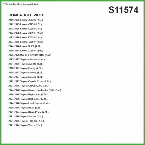 فلتر المحرك الدوار S11574 من ECOGARD لاستبدال الزيوت الاصطناعية الممتازة يناسب Toyota Camry 2018-2019، Corolla، Avalon 2019 in Kuwait