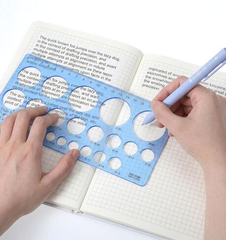 2Pcs Circle Stencils, Circle Template for Drawing Precision Design for Drafting and Art Projects in Saudi Arabia