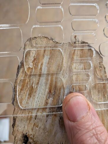 Lapidary Cabochon Template Stencil Set 100+Shapes, Trapezoidal Coffin and Fan Shapes, Thick Clear Cast Acrylic in Saudi Arabia