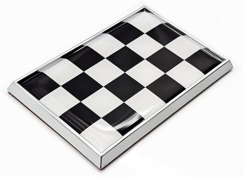 Checkered Black and White Flag Decal Stickers Car Emblem Racing Sticker Decals for Truck Cars Vehicles, 2 Pack, 3 x 2 inches in Kuwait