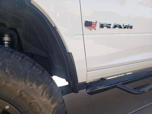 Muzzys American Flag in Shape of The United States Emblem Decal USA US Metal Badge Universal Stick On FITS Silverado Suburban Tahoe GMC Sierra F150 Patriotic Support Our Troops Never Forget 9/11 in Kuwait