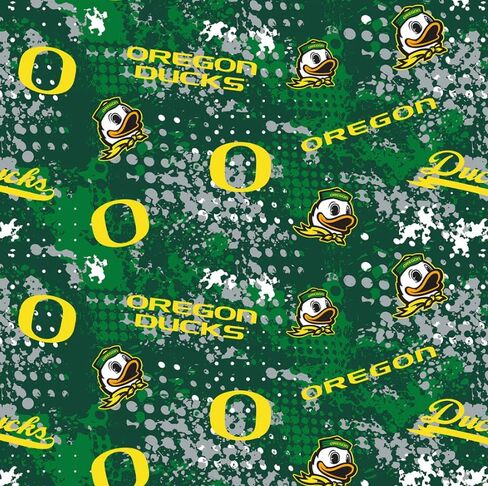 University of Oregon Ducks Fabric – Officially Licensed University of Oregon Cotton Quilting Fabric by Sykel Enterprises, Precut Yardage for Sewing & Crafts Home in Kuwait