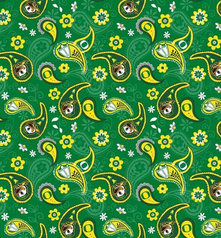 University of Oregon Ducks Fabric – Officially Licensed University of Oregon Cotton Quilting Fabric by Sykel Enterprises, Precut Yardage for Sewing & Crafts Home in Kuwait