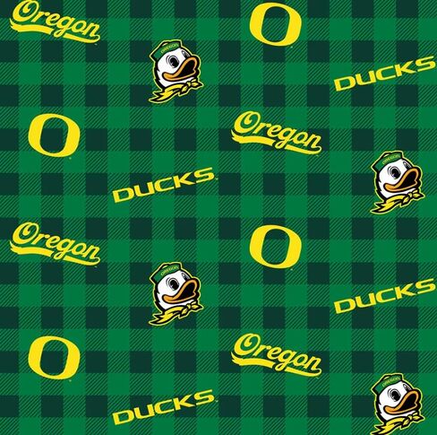 University of Oregon Ducks Fabric – Officially Licensed University of Oregon Cotton Quilting Fabric by Sykel Enterprises, Precut Yardage for Sewing & Crafts Home in Kuwait