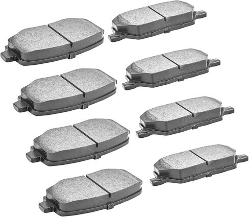 D1809 D1811 Front Rear Ceramic Disc Brake Pads for 2016-2021 Fiat 500X, for 2015-2022 Jeep Renegade, 8Pcs Driver and Passenger Side in Saudi Arabia
