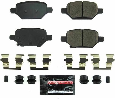 PowerStop Rear Brake Pads for Buick Encore 2018-22 | Chevrolet Trax 2018-22 - Z23 Carbon-Fiber Ceramic Brake Pads with Installation Hardware, Z23-2168 in Kuwait