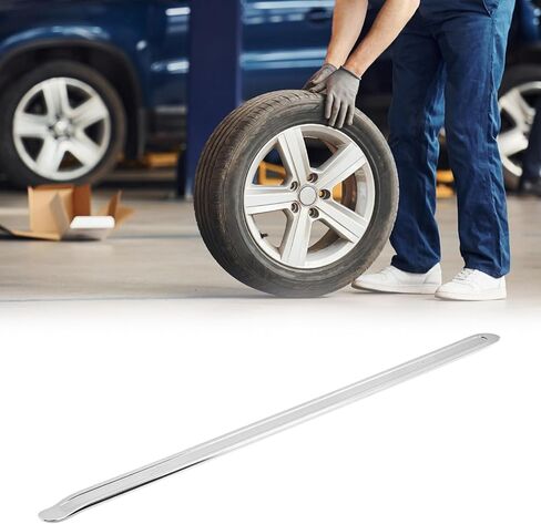 QWORK 28 Inch Tire Iron Lever Bar, Professional Tire Changing Spoon Tool for Cars Motorcycles Bicycles Scooters, Forged Steel Chrome Plated Tire Removal and Installation Tool in Kuwait